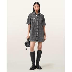 AllSaints Rock Denim Mini Dress